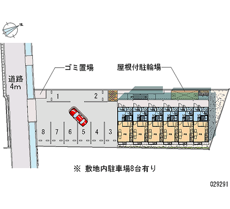 レオパレスステーションハイツ 月極駐車場