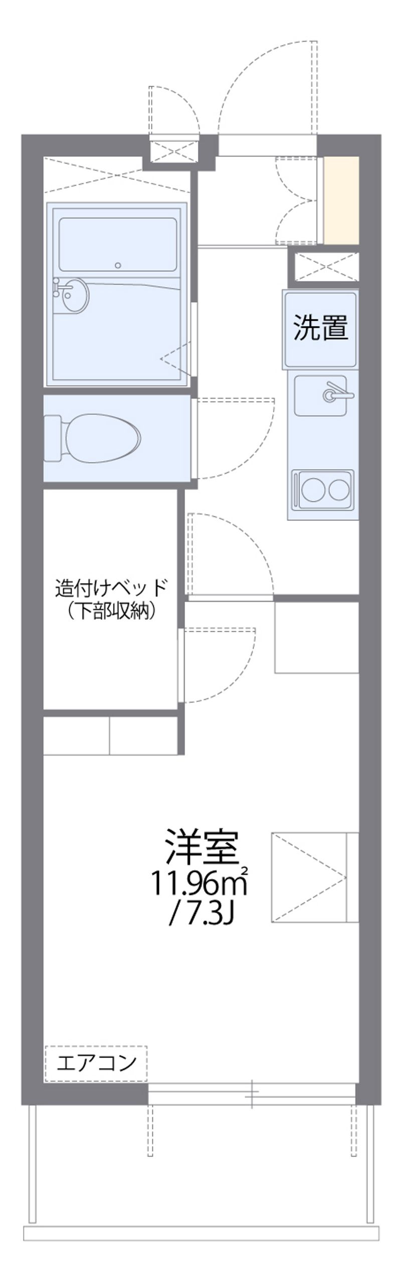 レオパレス貞夫 間取図