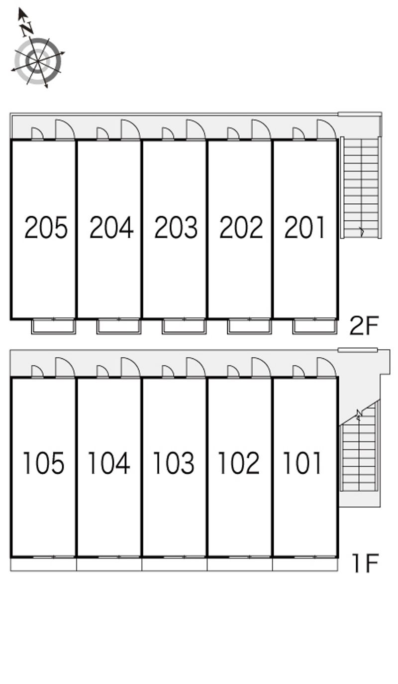 レオパレス和歌川 間取配置図