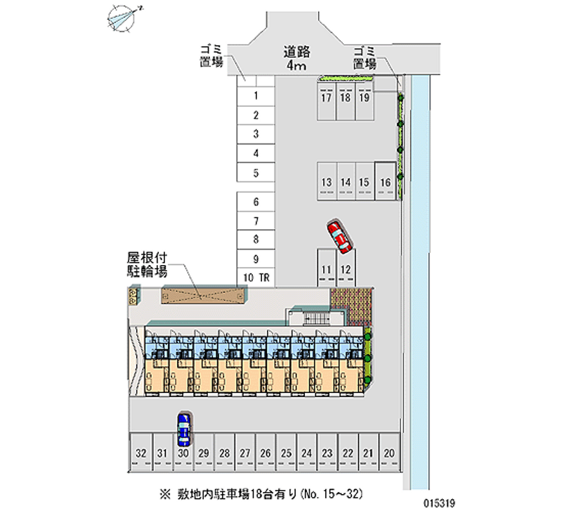 15319 Monthly parking lot