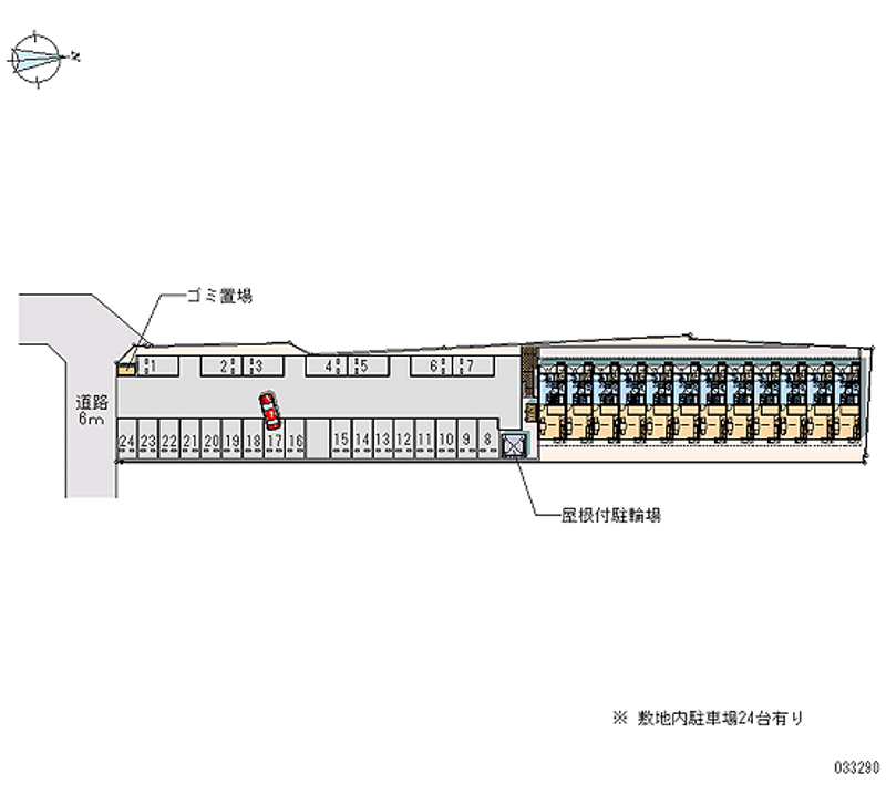 レオパレスＲｅｕｓｓｉｔｅ巣子 月極駐車場