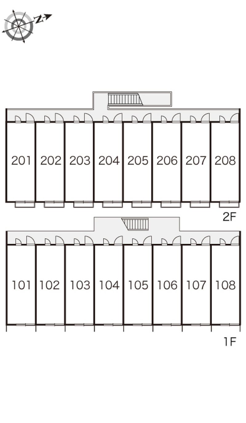 レオパレスサンキエム 間取配置図