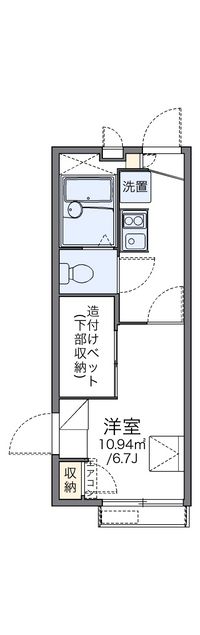 レオパレスメゾンヒーリング 間取り図