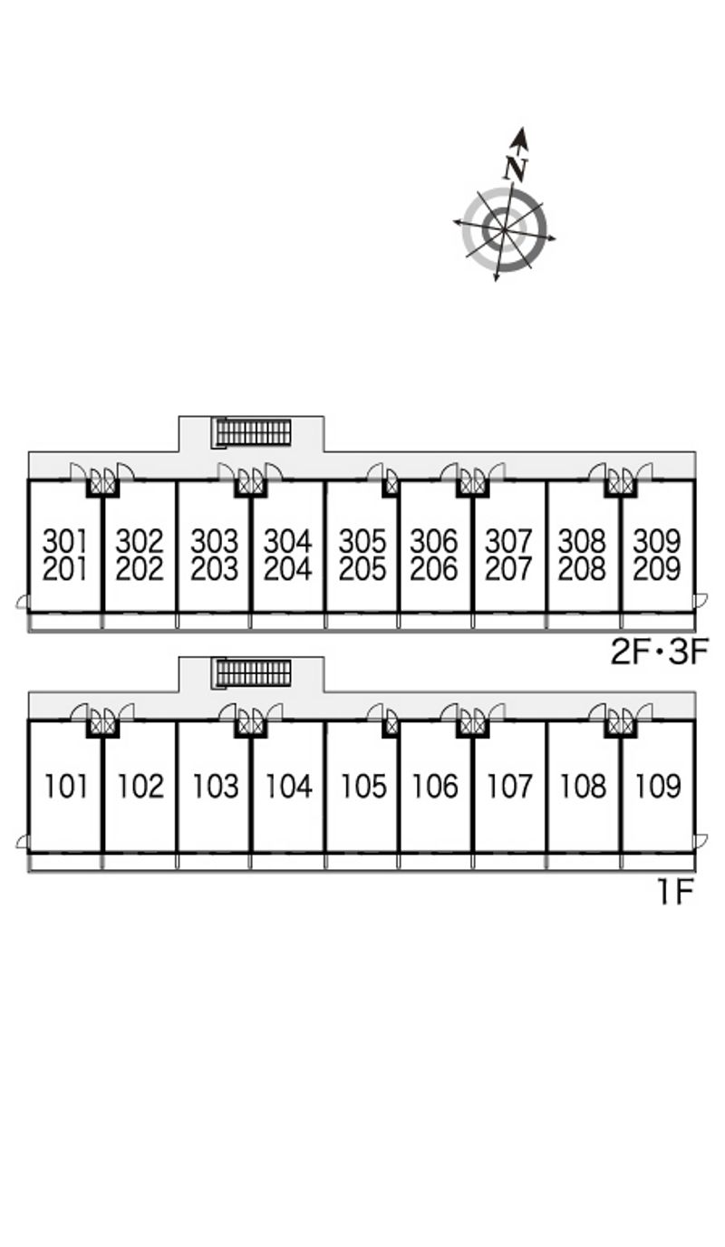 レオパレスクリア９６ＳＵＤＡ 間取り配置図