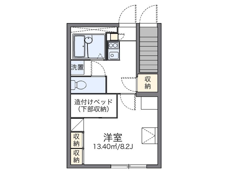 レオパレスマリーゴールド 間取図