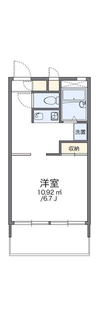 レオパレスレヴェルベールⅠ 間取り図