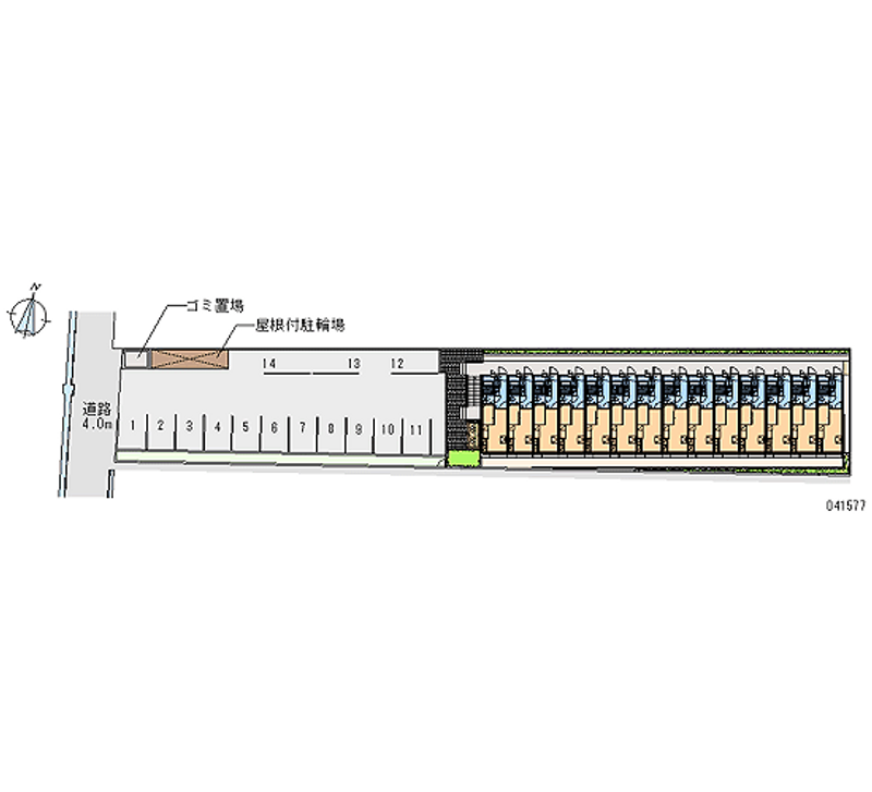 レオパレスパストラーレⅡ 月極駐車場