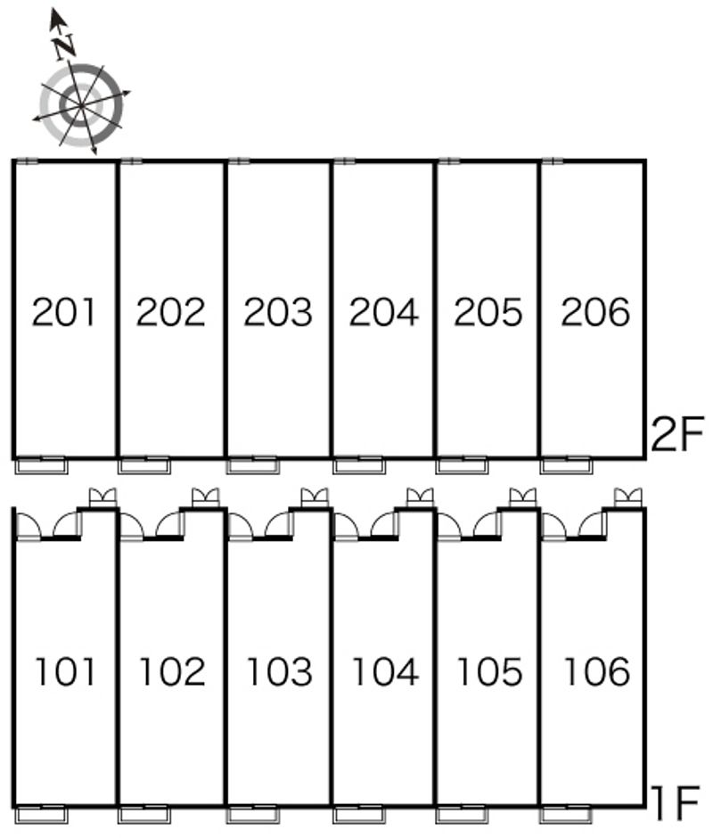 レオパレス門池Ⅳ 間取配置図