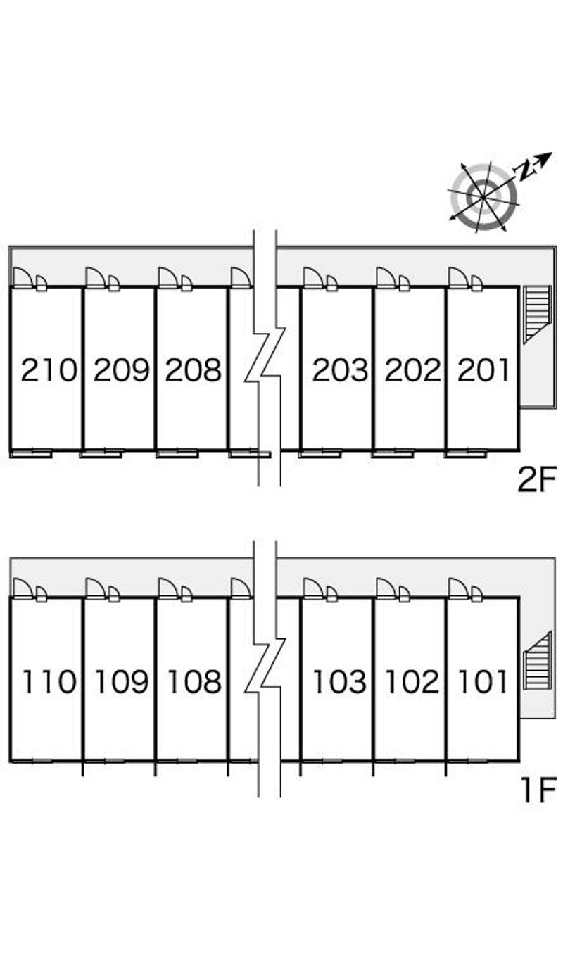レオパレスフィオーレ 間取り配置図