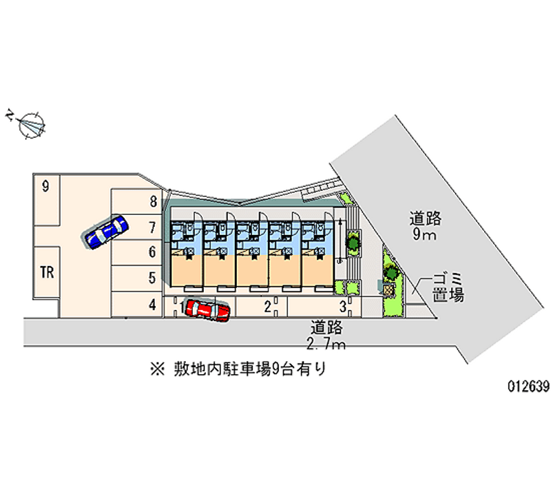 レオパレスタートル 月極駐車場