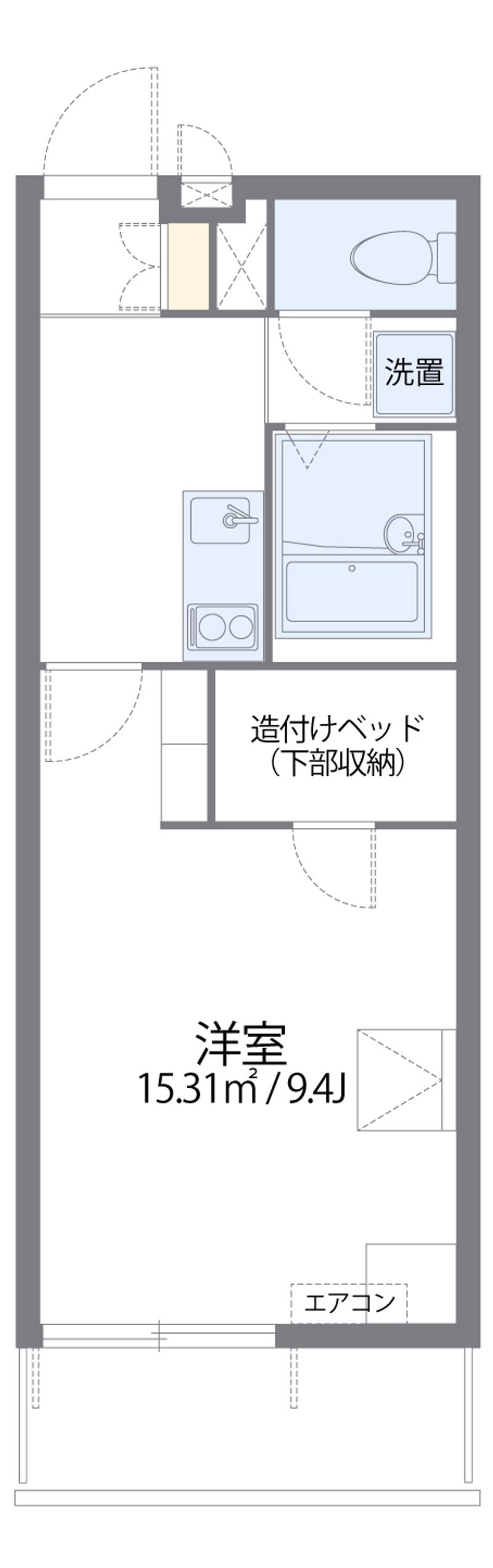 レオパレス博多豊Ⅱ 間取図