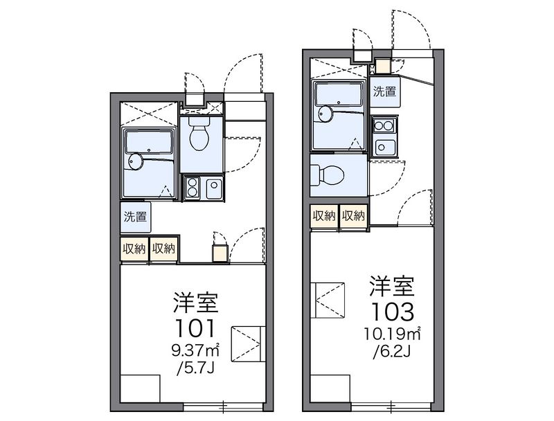 レオパレススリーエース 間取図