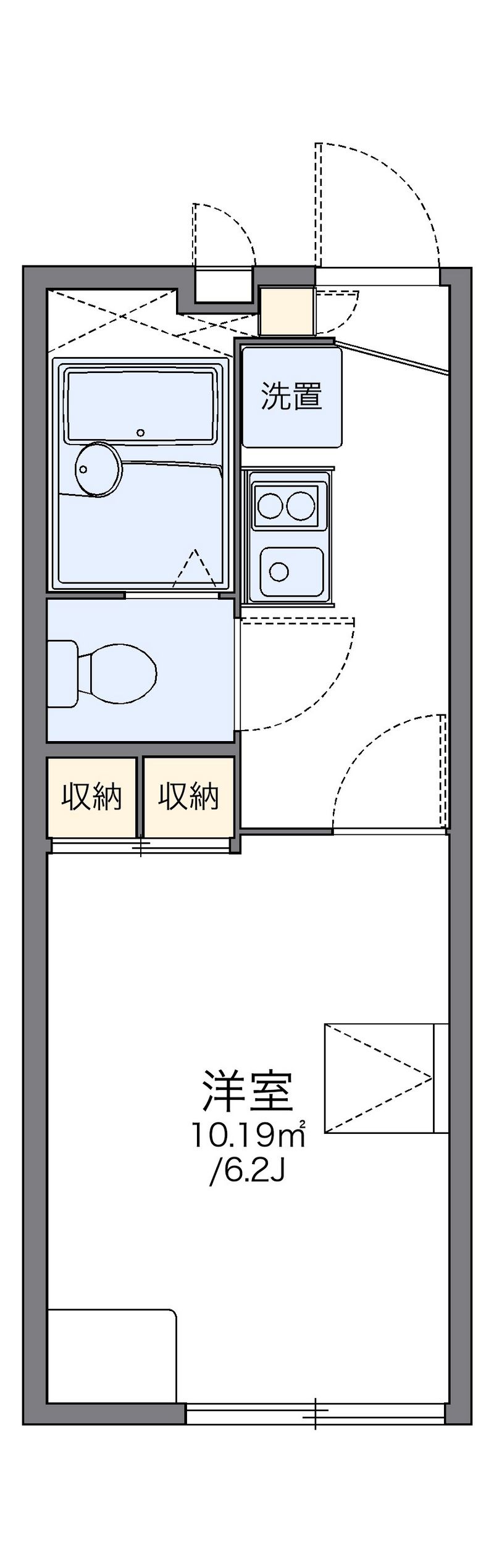 レオパレス千守 間取図