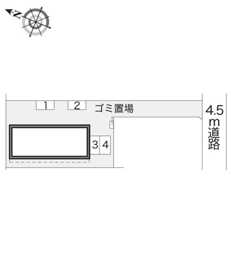レオパレスガーデンコート 配置図