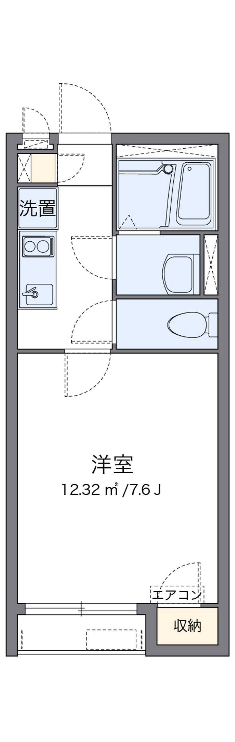 クレイノＤＯＧＷＯＯＤ 間取図