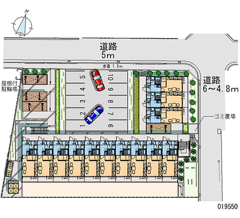 レオパレスフォレスト錦 月極駐車場