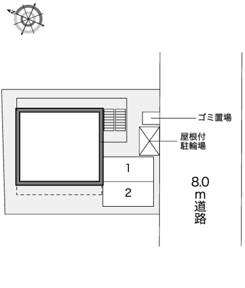 レオパレス駅前コート 配置図