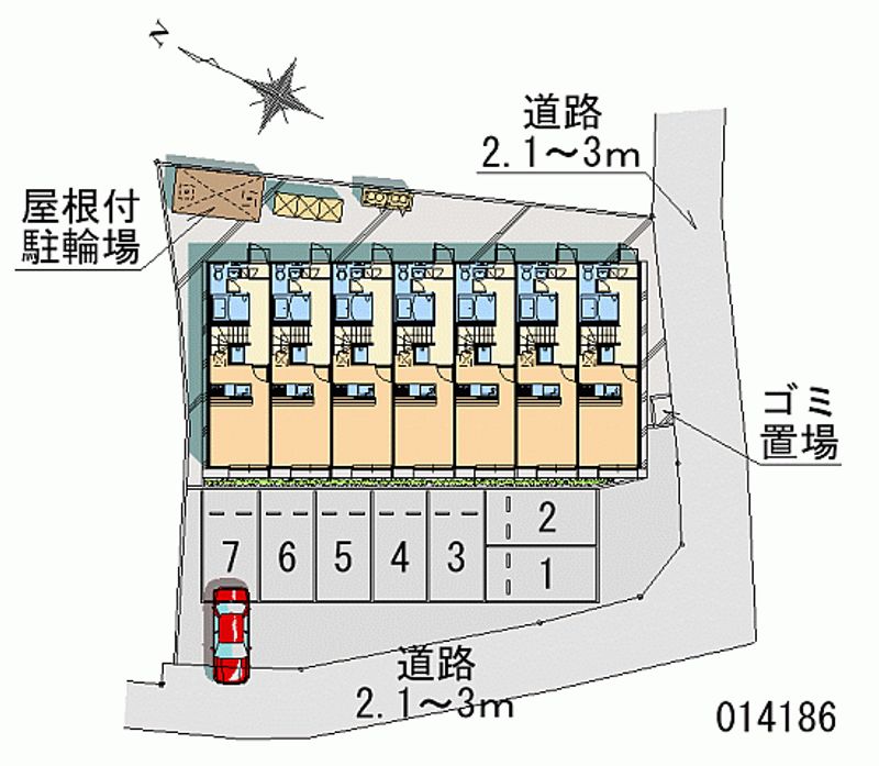 レオパレスさくら 月極駐車場