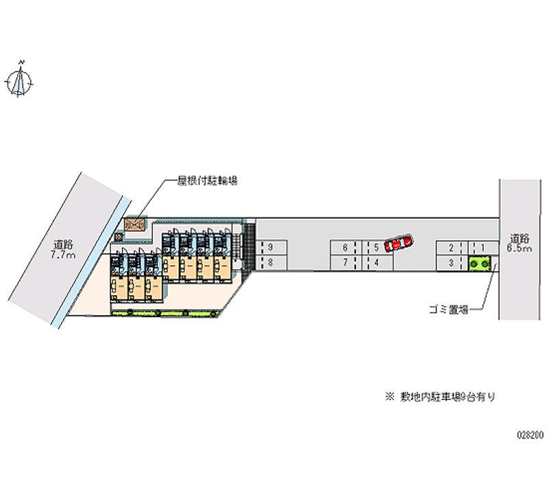 28200 bãi đậu xe hàng tháng