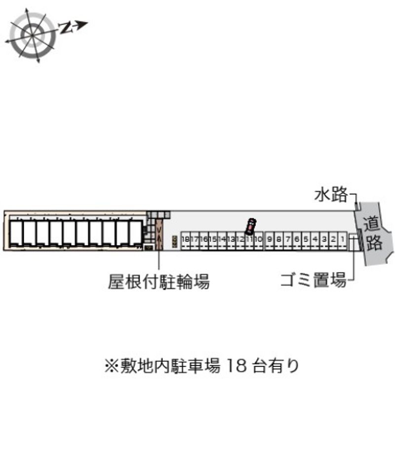 クレイノストンフィルドⅡ 駐車場