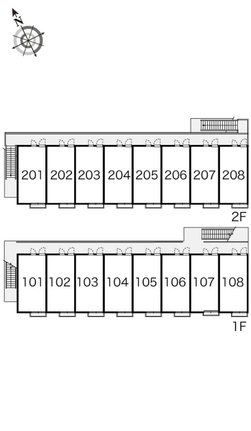レオパレスルミエール 間取配置図