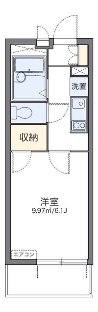 レオパレスタウンコート 間取り図