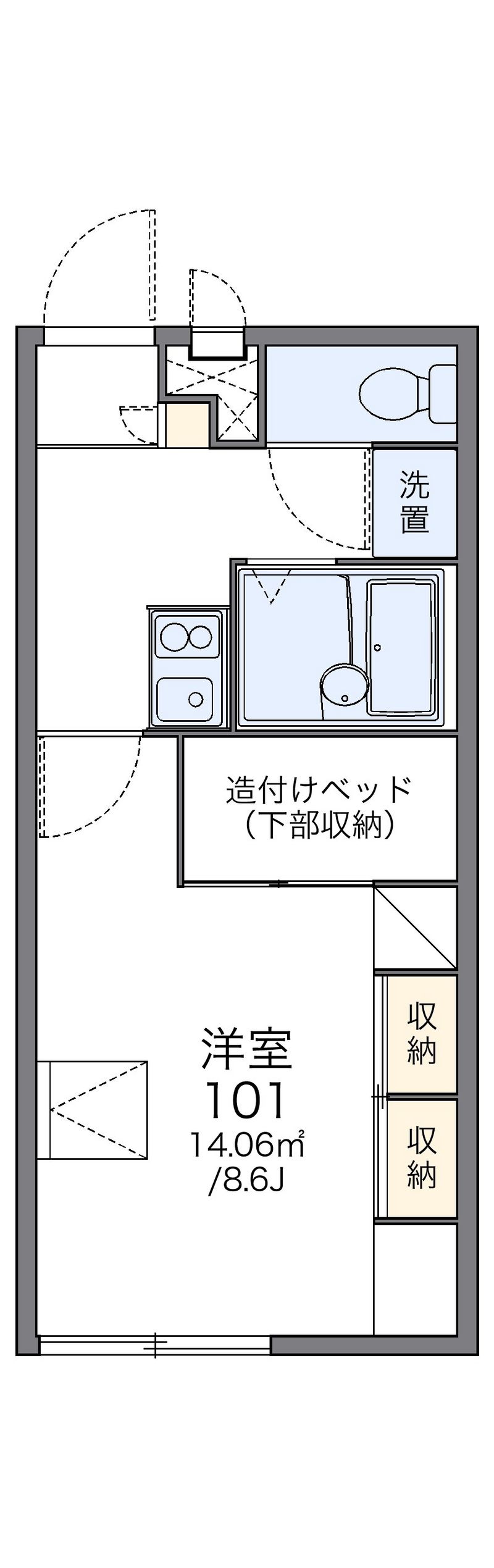 レオパレスしまたⅡ 間取図