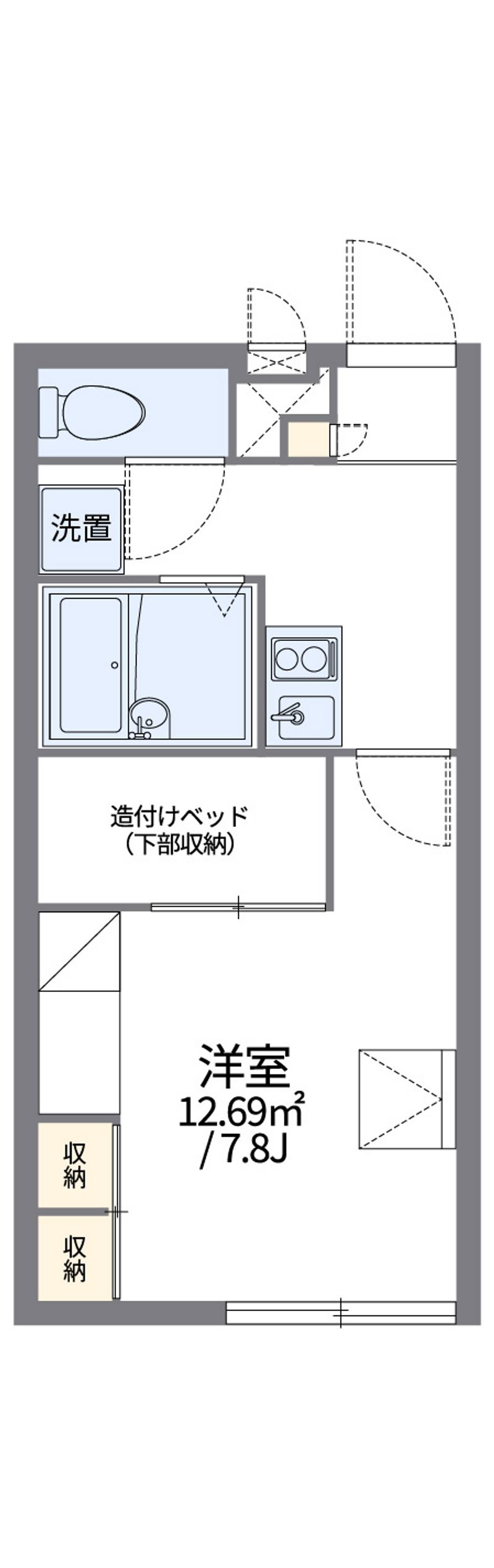 レオパレス灯 間取図