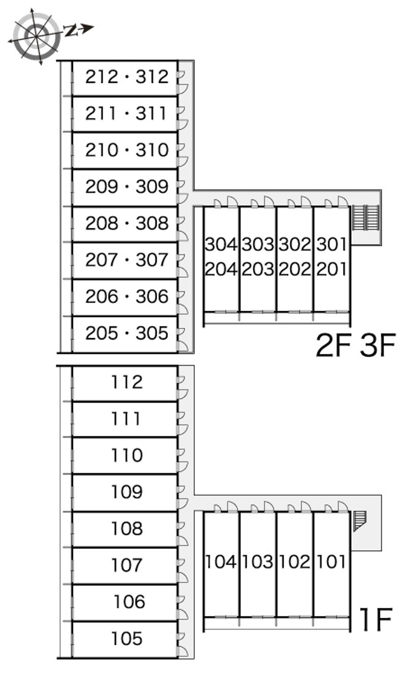 レオパレスヨロズヤＧ 間取り配置図