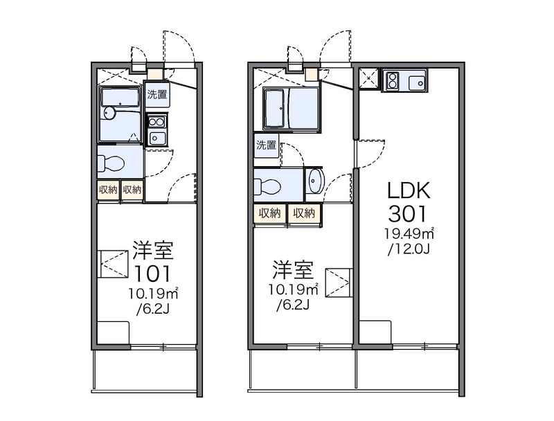 レオパレスハープコート 間取り