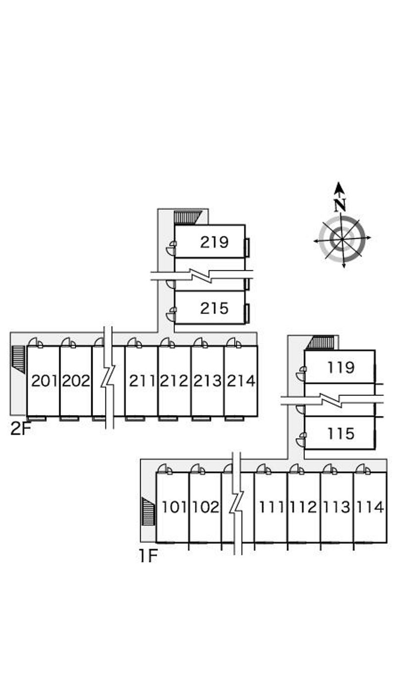 レオパレス豊田 間取配置図