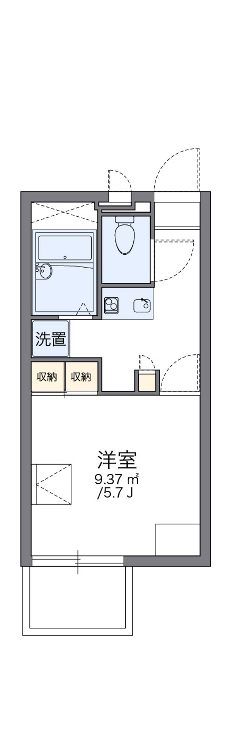 レオパレス岡本 間取図