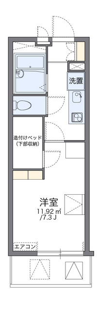 レオパレスいえぷり 間取り図