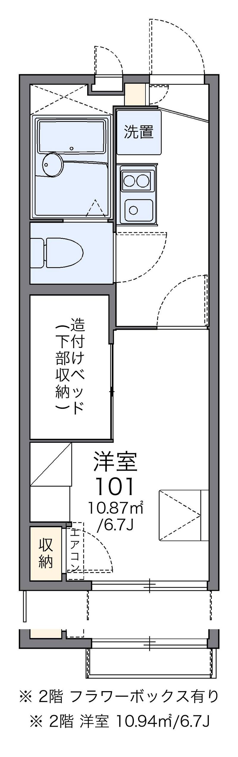 leopalace YOKOMIZO II Floor plan