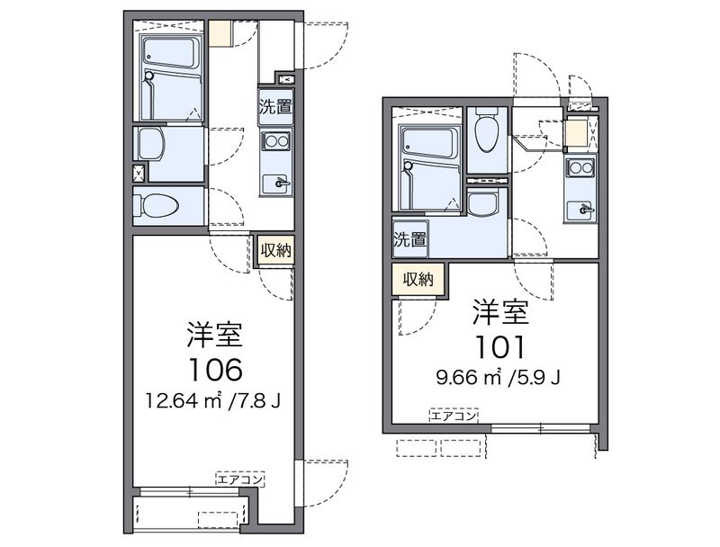 クレイノエスポワールⅤ 間取図