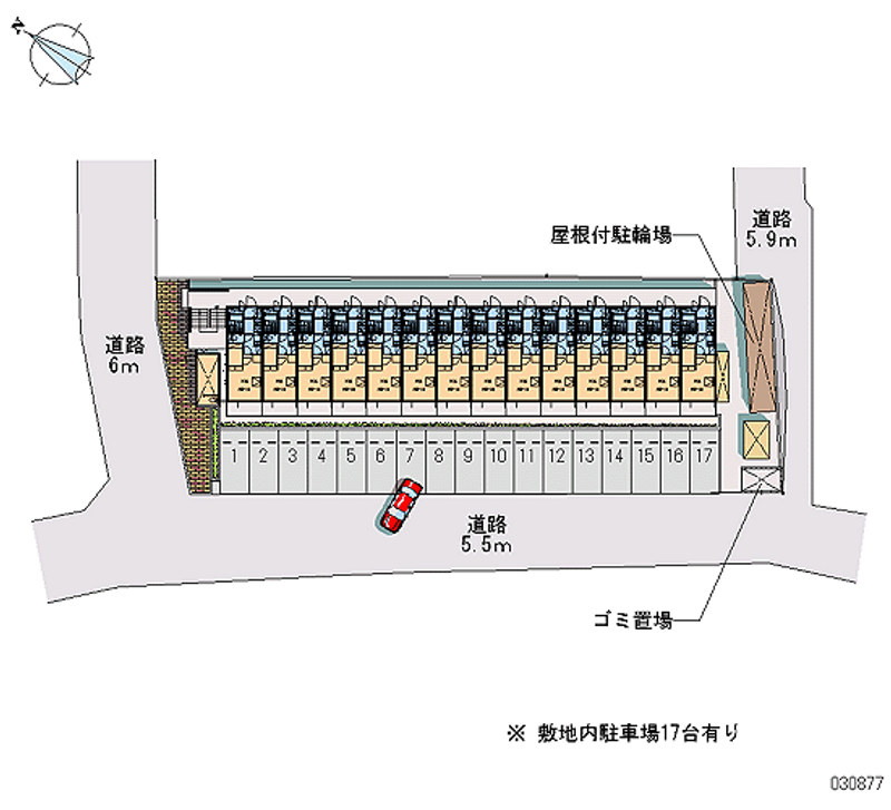 レオパレスモンペール 月極駐車場