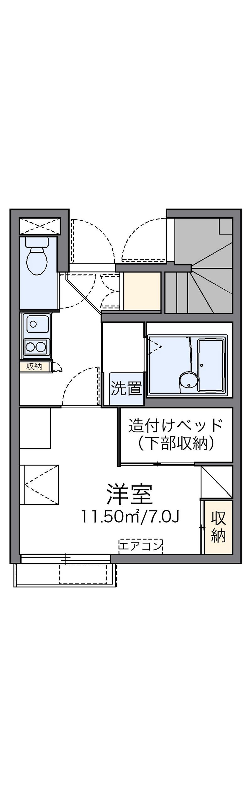 レオパレス天草Ⅱ 間取図