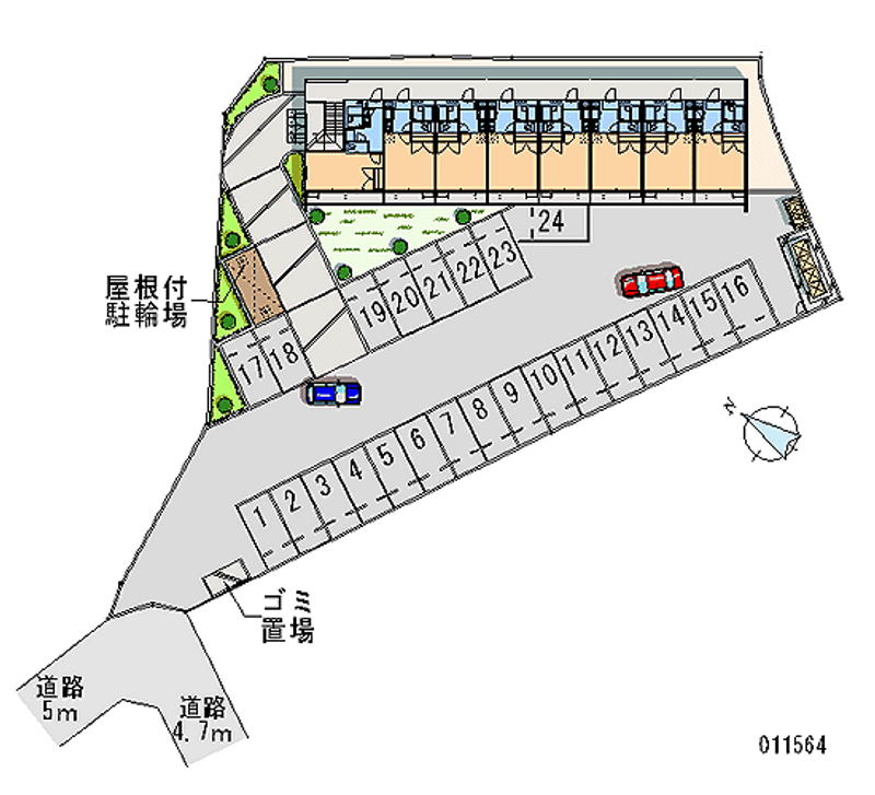 レオパレスコンフォート 月極駐車場