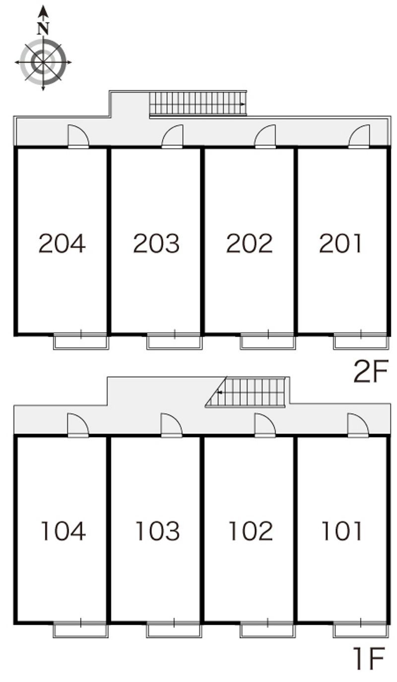 レオパレスサーンハウス 間取配置図