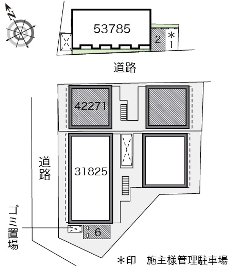 レオパレス一本杉Ⅱ 配置図