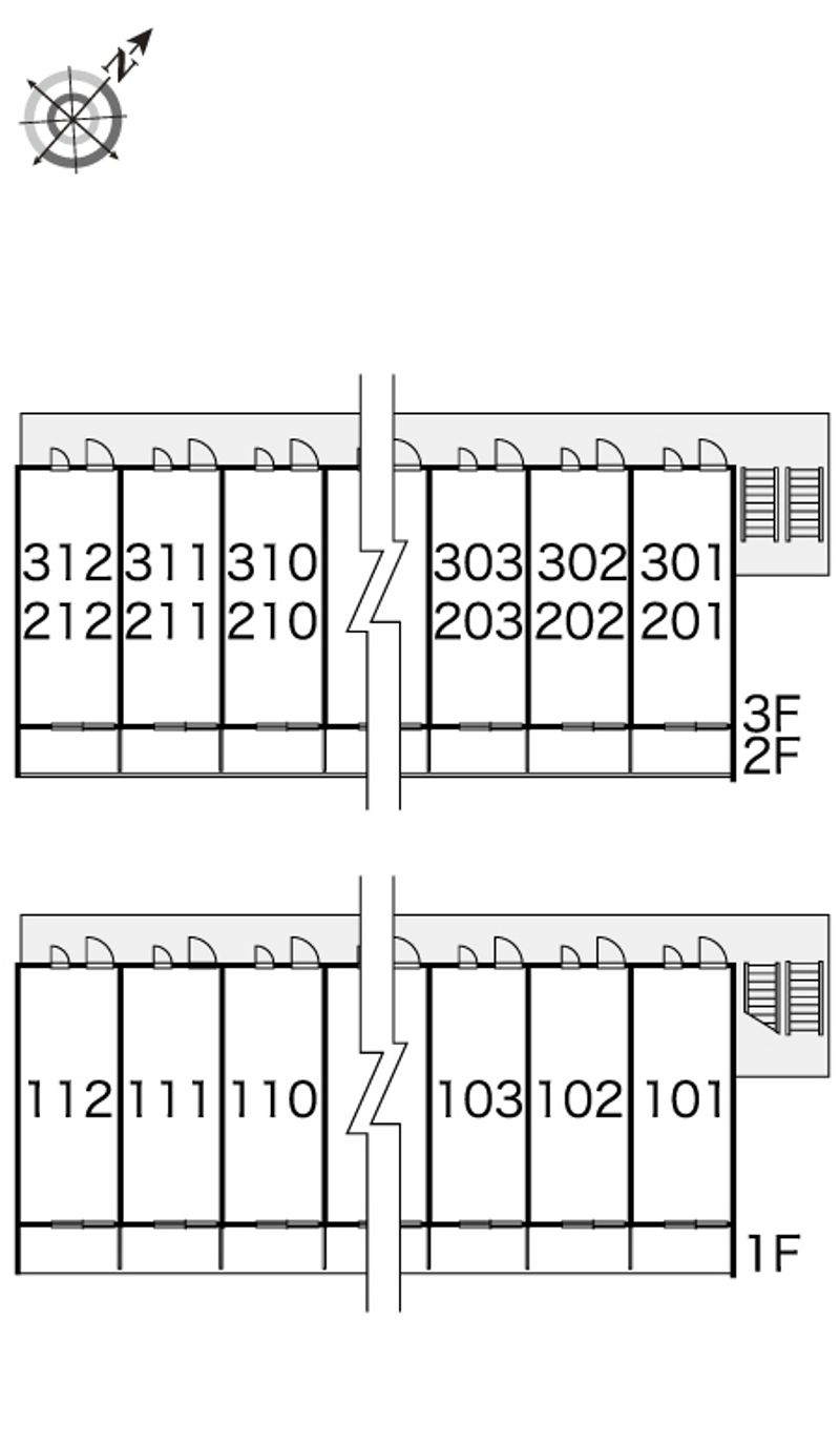 レオパレス駿河 間取り配置図