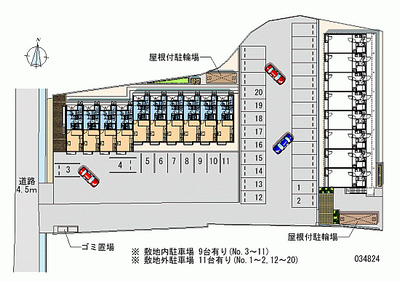 34824 Monthly parking lot