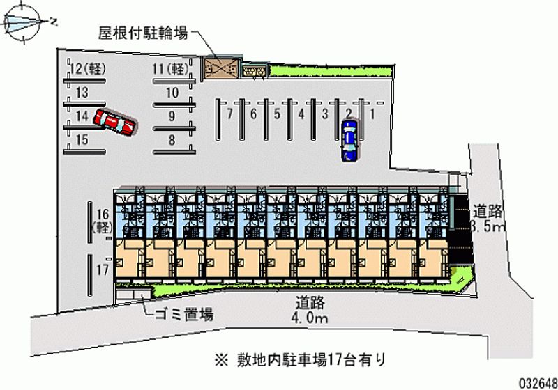 レオパレスパイン　ヴィレッジ 月極駐車場