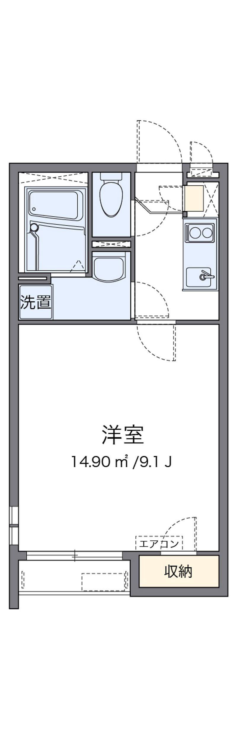 クレイノブランシュヴァルⅤ 間取図