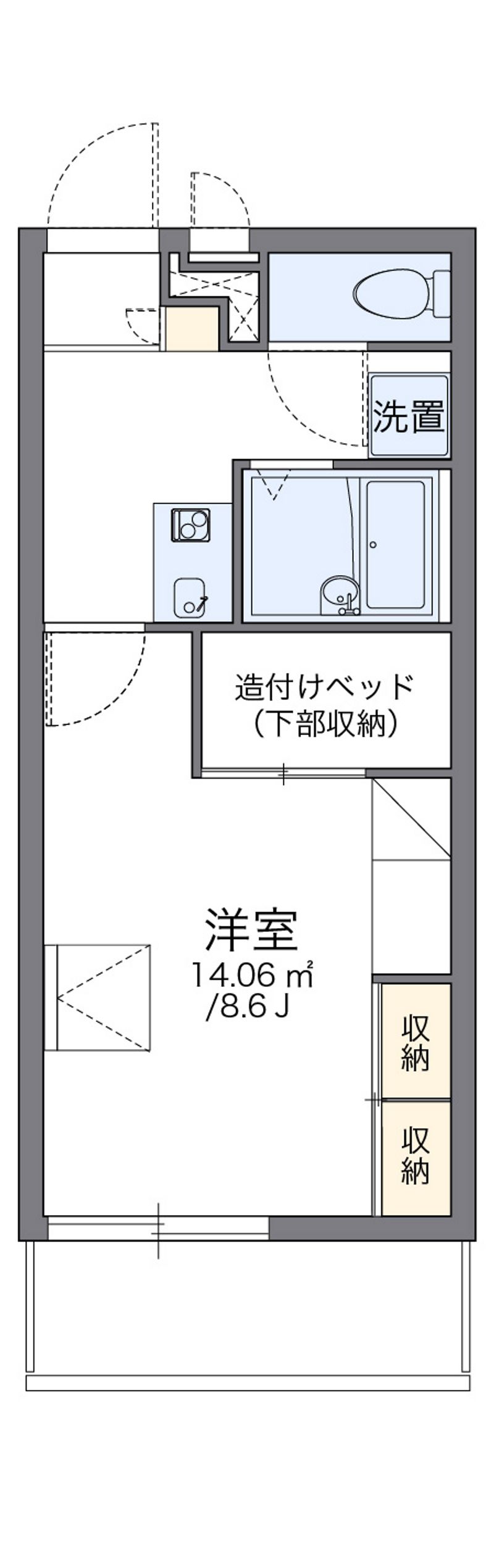 レオパレススリーアローズ 間取図