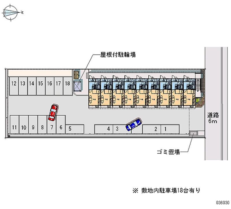 レオパレスピアーチェ加美 月極駐車場