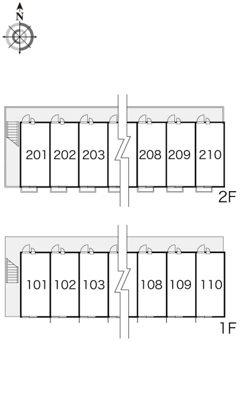 レオパレスジョイアスⅡ 間取配置図