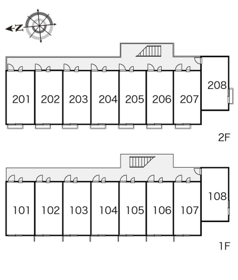 レオパレス敬愛 間取配置図