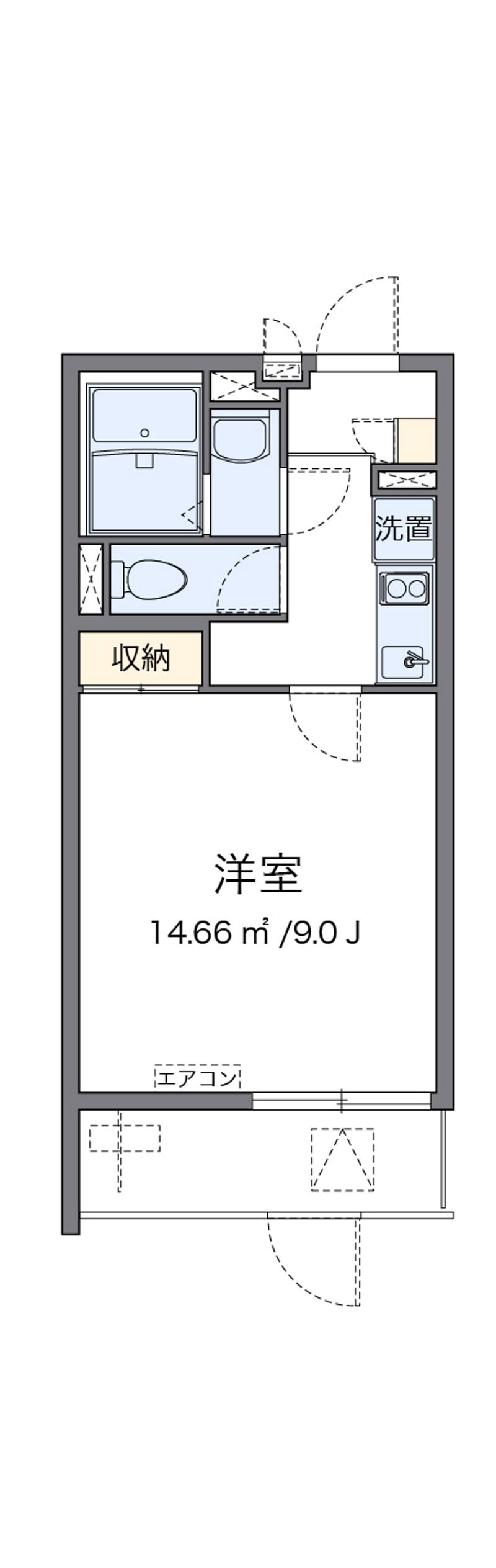 クレイノオアシスⅡ 間取図