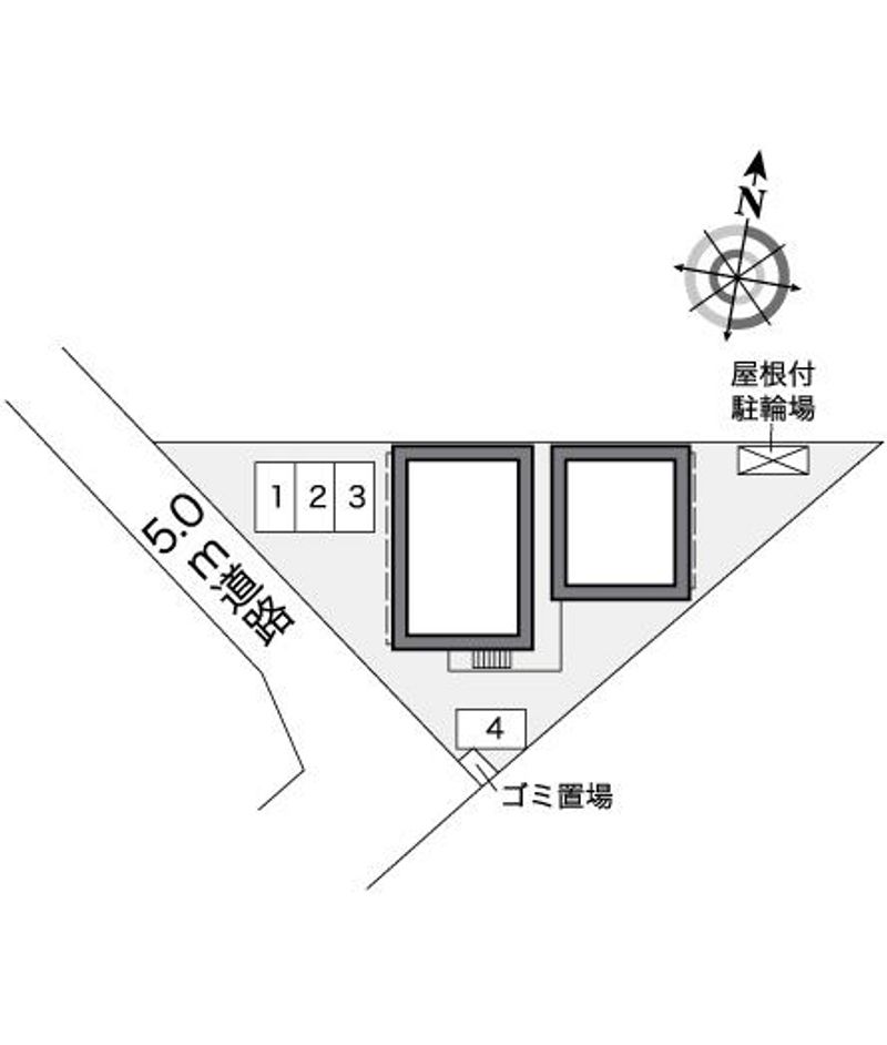 レオパレスレグルス津久野 配置図